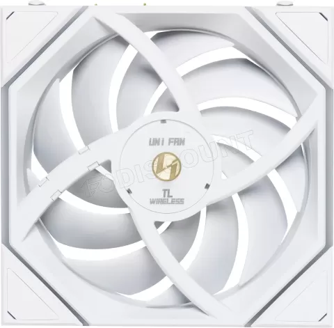 Photo de Lot de 3 Ventilateurs de boitier Lian Li Uni Fan TL Wireless Reverse RGB - 12cm (Blanc)