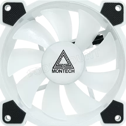 Photo de Lot de 3 Ventilateurs de boitier Montech Z3 Pro RGB - 12cm (Noir)