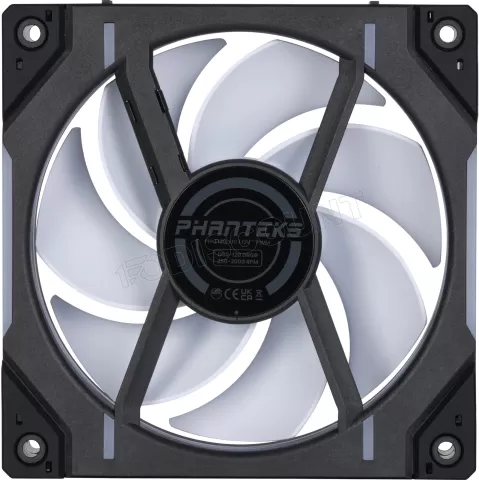 Photo de Lot de 3 Ventilateurs de boitier Phanteks D30 Regular Airflow RGB - 12cm (Noir)