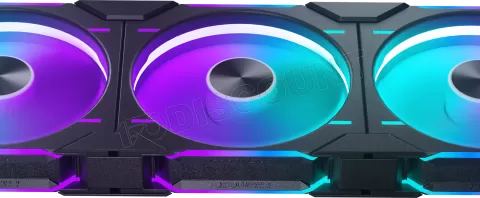 Photo de Lot de 3 Ventilateurs de boitier Phanteks D30 Regular Airflow RGB - 14cm (Noir)