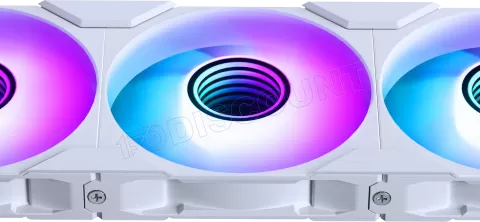 Photo de Lot de 3 Ventilateurs de boitier Phanteks M25 Gen2 Reverse RGB - 12cm (Blanc)