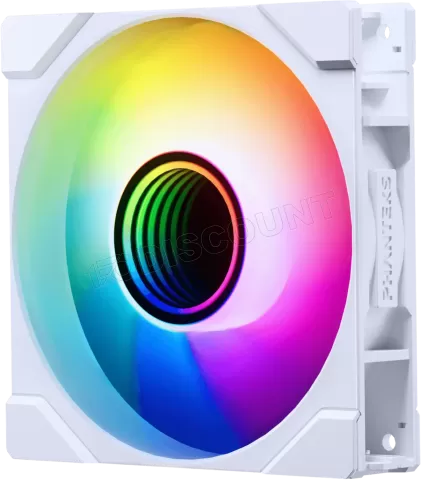 Photo de Lot de 3 Ventilateurs de boitier Phanteks M25 Gen2 Reverse RGB - 12cm (Blanc)
