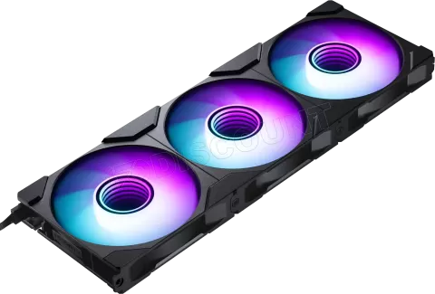 Photo de Lot de 3 Ventilateurs de boitier Phanteks M25 Gen2 Reverse RGB - 12cm (Noir)