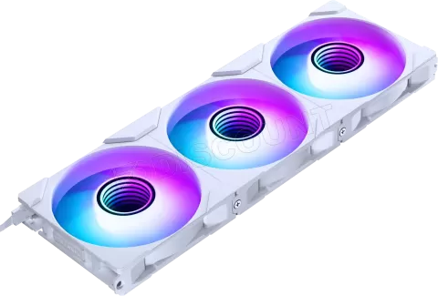 Photo de Lot de 3 Ventilateurs de boitier Phanteks M25 Gen2 RGB - 12cm (Blanc)