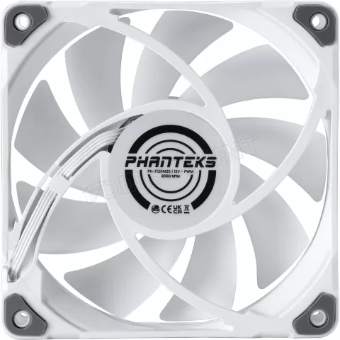 Photo de Lot de 3 Ventilateurs de boitier Phanteks M25 RGB - 12cm (Blanc)