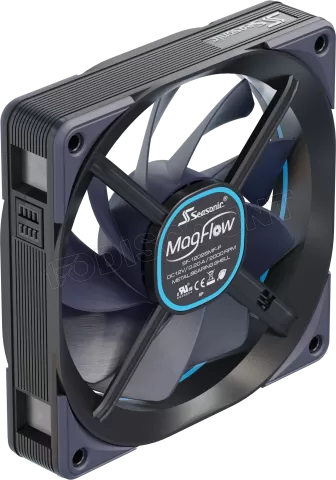 Photo de Lot de 3 Ventilateurs de boitier Seasonic MagFlow - 12cm (Noir)