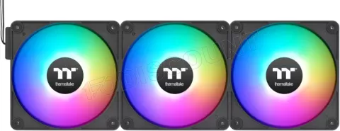 Photo de Lot de 3 Ventilateurs de boitier Thermaltake CT EX RGB - 14cm (Noir)