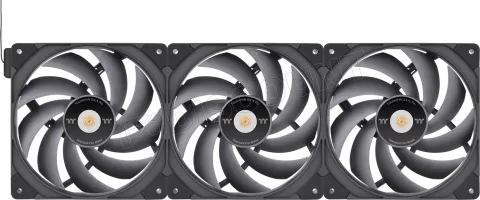 Photo de Lot de 3 Ventilateurs de boitier Thermaltake ToughFan Ex Pro - 14cm (Noir)