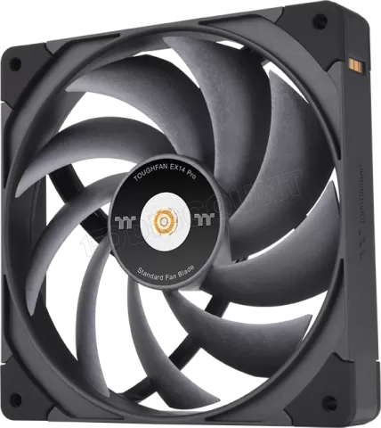 Photo de Lot de 3 Ventilateurs de boitier Thermaltake ToughFan Ex Pro - 14cm (Noir)