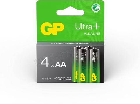 Photo de Lot de 4 piles Alcaline GP Batteries Ultra Plus type AA (LR6) 1,5V
