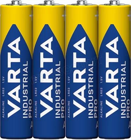 Photo de Lot de 4 Piles Alcaline Varta Industrial Pro AAA (LR03) 1,5V