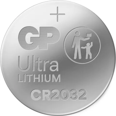 Photo de Lot de 4 Piles plates GP Batteries Ultra CR2032