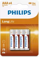 Photo de Piles Philips Zinc Longlife AAA (LR03)