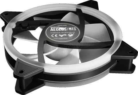 Photo de Lot de 4 Ventilateurs de boitier Gamdias Aeolus M2 Elite RGB 12cm (Noir)