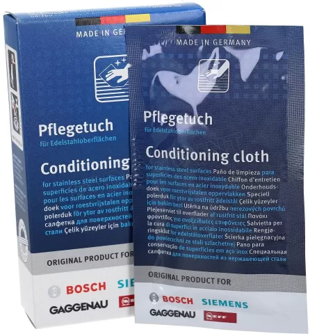 Photo de Lot de 5 Lingettes Bosch pour surfaces en acier inoxidable