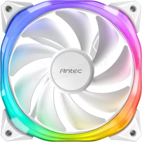 Photo de Lot de 5 Ventilateurs de boitier Antec Fusion RGB - 12cm (Blanc)