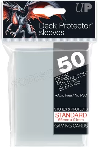 Photo de Lot de 50 Sleeves Ultra Pro Pro-Gloss Format Standard 66x91mm (Transparent)
