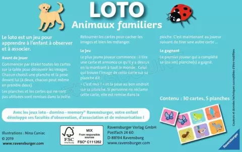Photo de Loto Animaux familiers