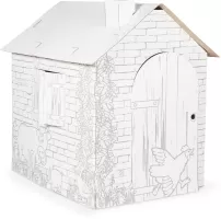 Photo de Maison de jeu en carton à colorier - Thème Cabane