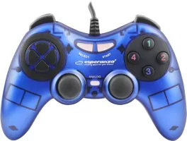 Photo de Manette de jeu filaire Esperanza Fighter (Bleu)