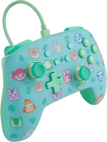 Photo de Manette de jeu filaire PowerA Enhanced Animal Crossing New Horizons pour Nintendo Switch (Bleu)