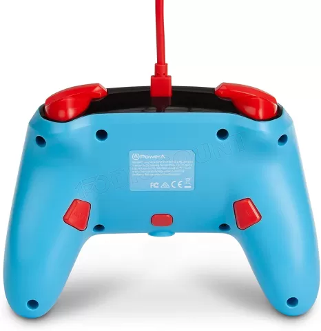 Photo de Manette de jeu filaire PowerA Enhanced Mario Punch pour Nintendo Switch (Bleu)