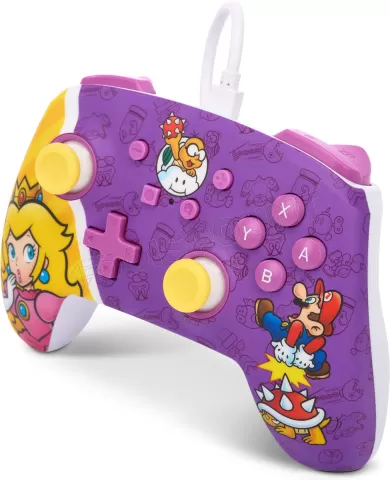 Photo de Manette de jeu filaire PowerA Enhanced Princess Peach Battle pour Nintendo Switch/PC