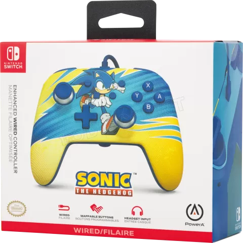 Photo de Manette de jeu filaire PowerA Enhanced Sonic Boost pour Nintendo Switch/PC