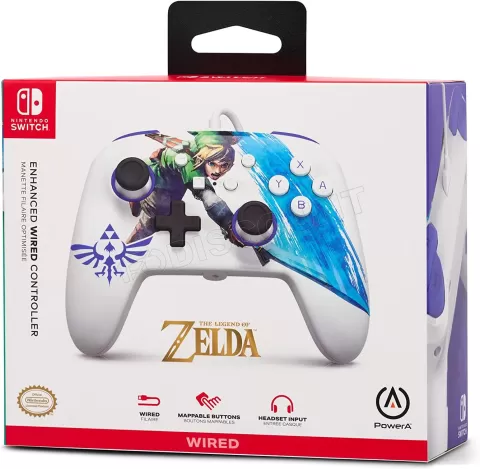 Photo de Manette de jeu filaire PowerA Enhanced Zelda Master Sword Attack pour Nintendo Switch/PC