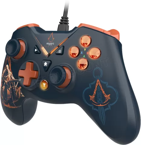 Photo de Manette de jeu sans fil Freaks and Geeks Assassin's Creed Mirage (Bleu/Orange)