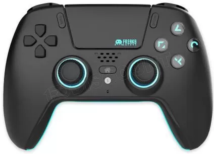 Photo de Manette de jeu sans fil Freaks and Geeks pour PS5/PC (Noir)