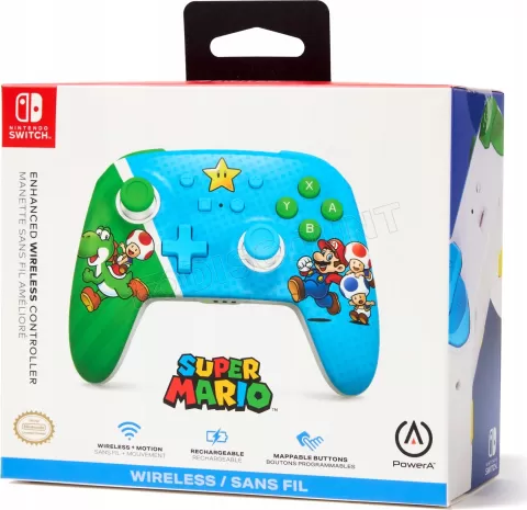 Photo de Manette de jeu sans fil PowerA Enhanced Mario Super Star Friends pour Nintendo Switch