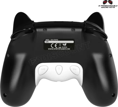 Photo de Manette de jeu sans fil Spirit of Gamer Noa pour Nintendo Switch (Noir/Blanc)