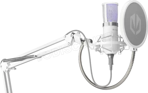 Photo de Microphone Endorfy Solum Streaming Onyx avec bras de montage (Blanc)