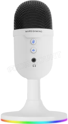 Photo de Microphone Mars Gaming MMIC-CX RGB (Blanc)