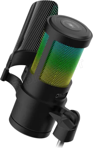 Photo de Microphone Mars Gaming  MMIC-SC RGB avec bras de montage (Noir)