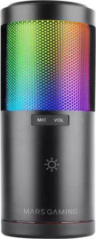 Photo de Microphone Mars Gaming  MMIC-SC RGB avec bras de montage (Noir)