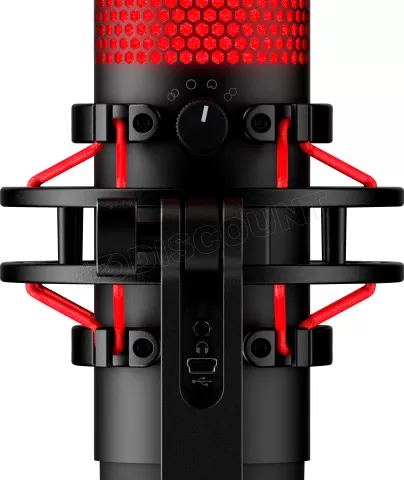 Photo de Microphone sur pied HyperX QuadCast (Noir/Rouge)