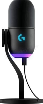 Photo de Microphone sur pied Logitech Yeti GX (Noir)