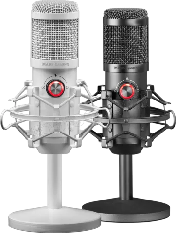 Photo de Microphone sur pied Mars Gaming MMICX Pro Studio (Blanc)