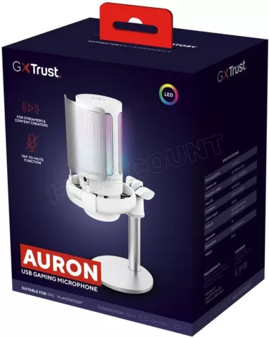 Photo de Microphone sur pied Trust GXT 238W Auron (Blanc)