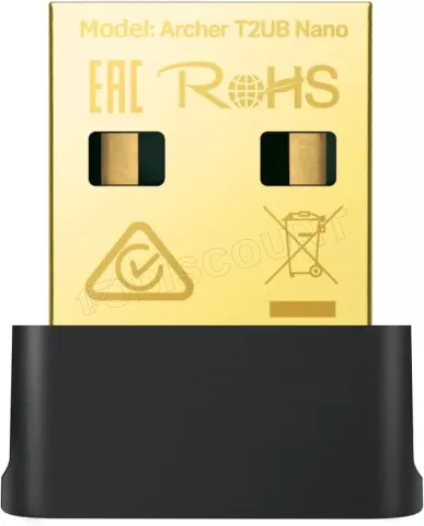 Photo de Mini Carte Réseau USB WiFi TP-Link Archer T2UB Nano (AC600)