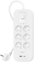 Photo de Multiprise 6 prises Belkin Connect + Interrupteur (Blanc)