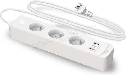 Photo de Multiprise connectée 3 prises TP-Link Tapo P300 + USB (Blanc)