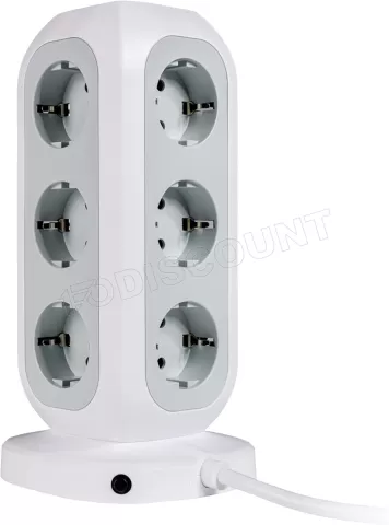 Photo de Multiprise Tour Verbatim 11 prises + 4 Ports USB-C/A 2m (Blanc)
