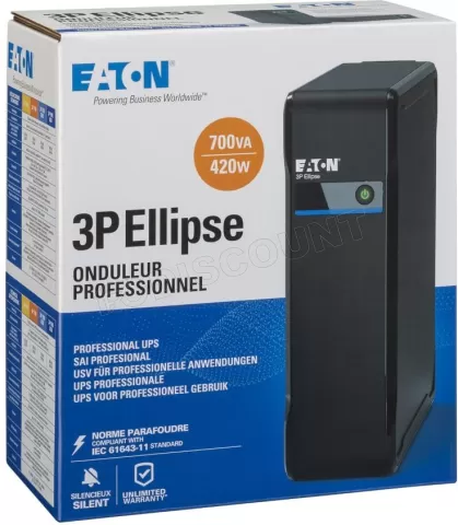 Photo de Onduleur Eaton 3P Ellipse - 700VA (Prises IEC 13)