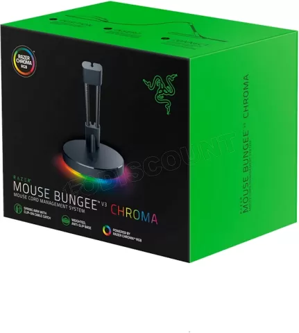 Photo de Organisateur de câble de souris Razer Bungee V3 RGB (Noir)