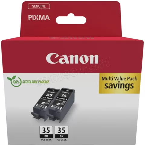 Photo de Pack 2 cartouches d'encre Canon PG-520BK (Noir)