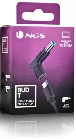 Photo de Pack 2 Embouts USB-C NGS Bud pour ordinateur portable Toshiba