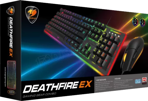 Photo de Pack 2en1 (Clavier/Souris) Cougar DeathFire EX RGB (Noir)